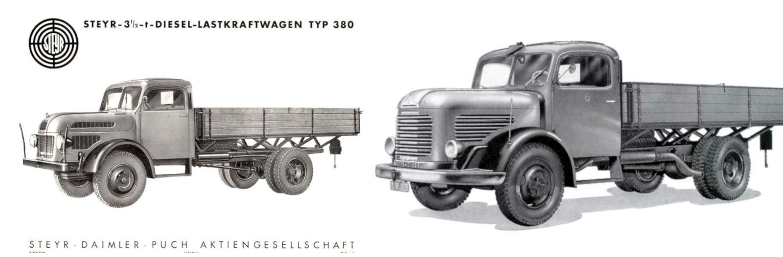 Steyr 380 – der erste Diesel LKW von Steyr nach dem Krieg Steyr 380 – der erste Diesel LKW von Steyr nach dem Krieg