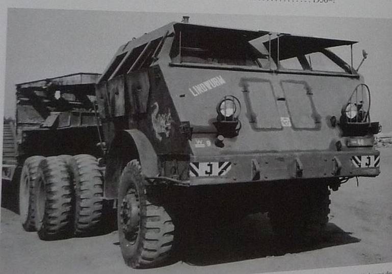 M26 “Lindwurm” of the 9th Staff Tank Battalion’s maintenance company
