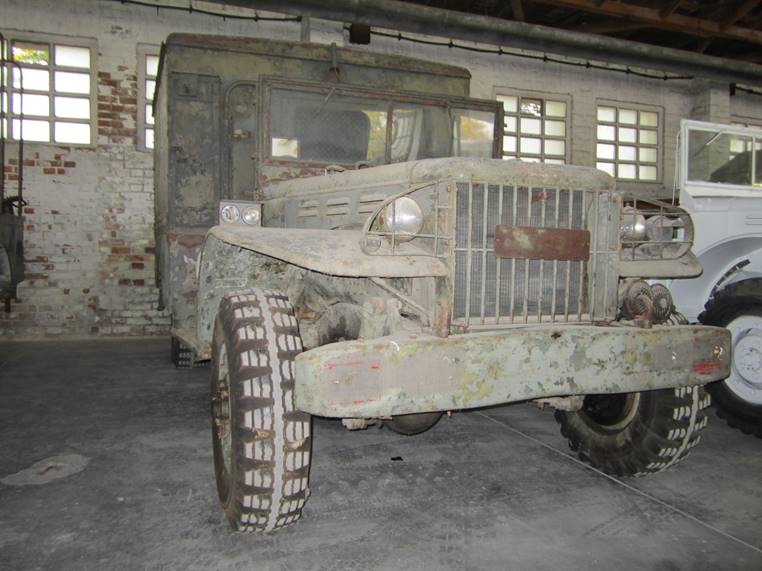 An ex-Austrian Army Dodge as it looked like before getting refurbished