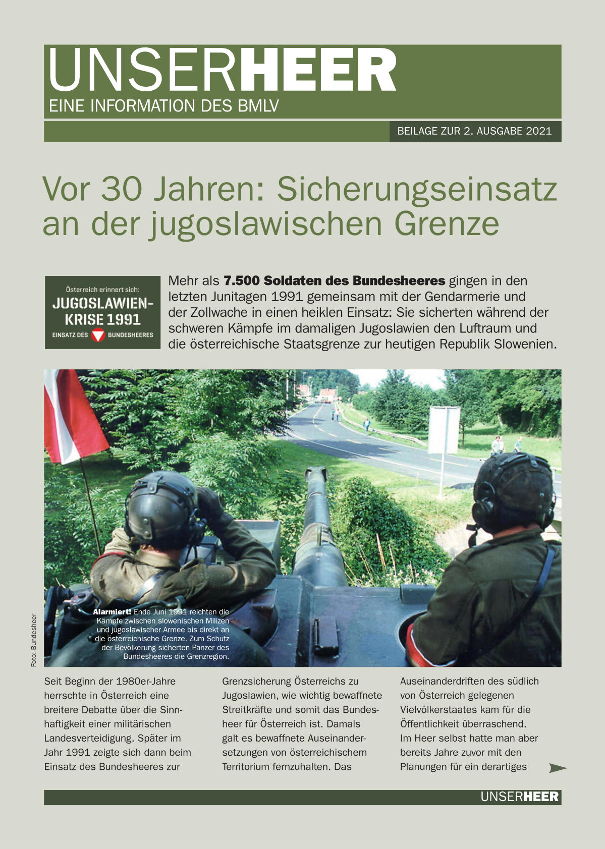 UNSER HEER - Ausgabe 2/2021 - Titelbild