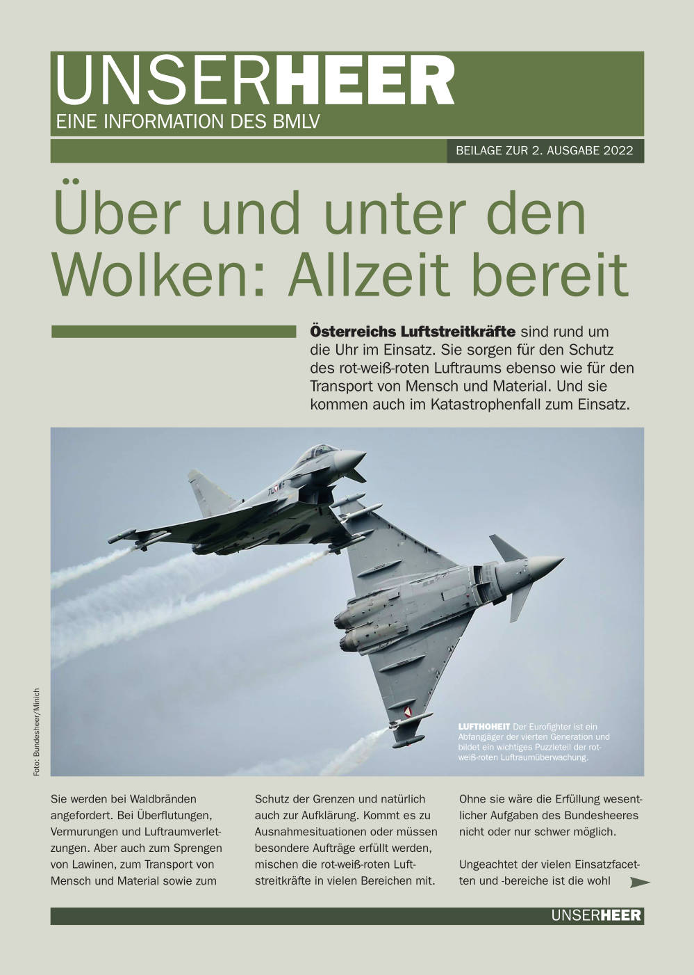 UNSER HEER - Ausgabe 2/2022 - Titelblatt