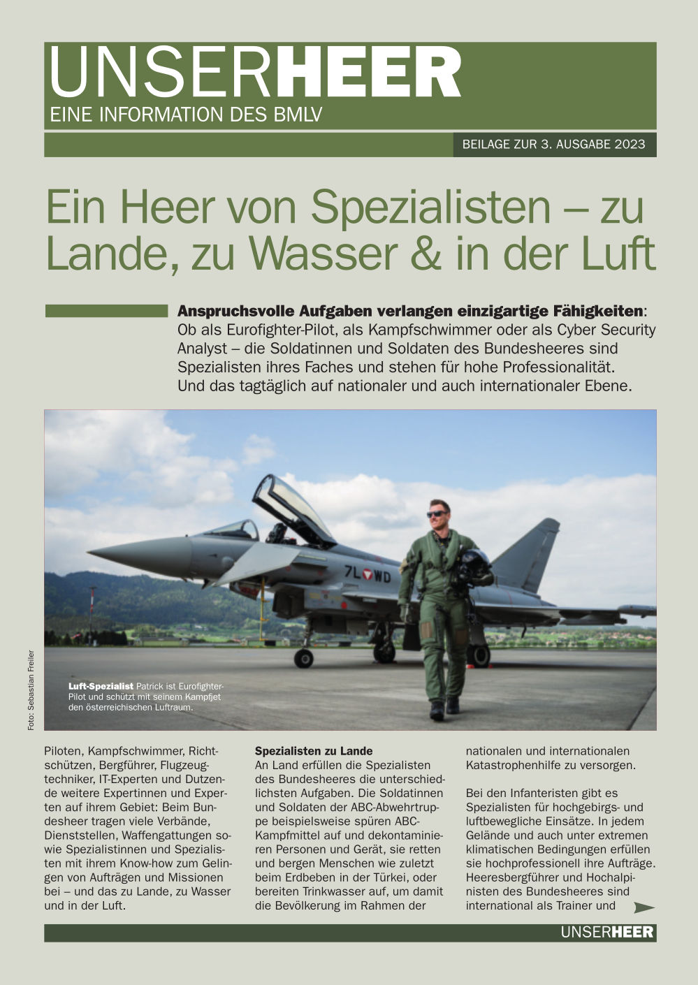 NSER HEER - Ausgabe 3/2023 - Titelblatt