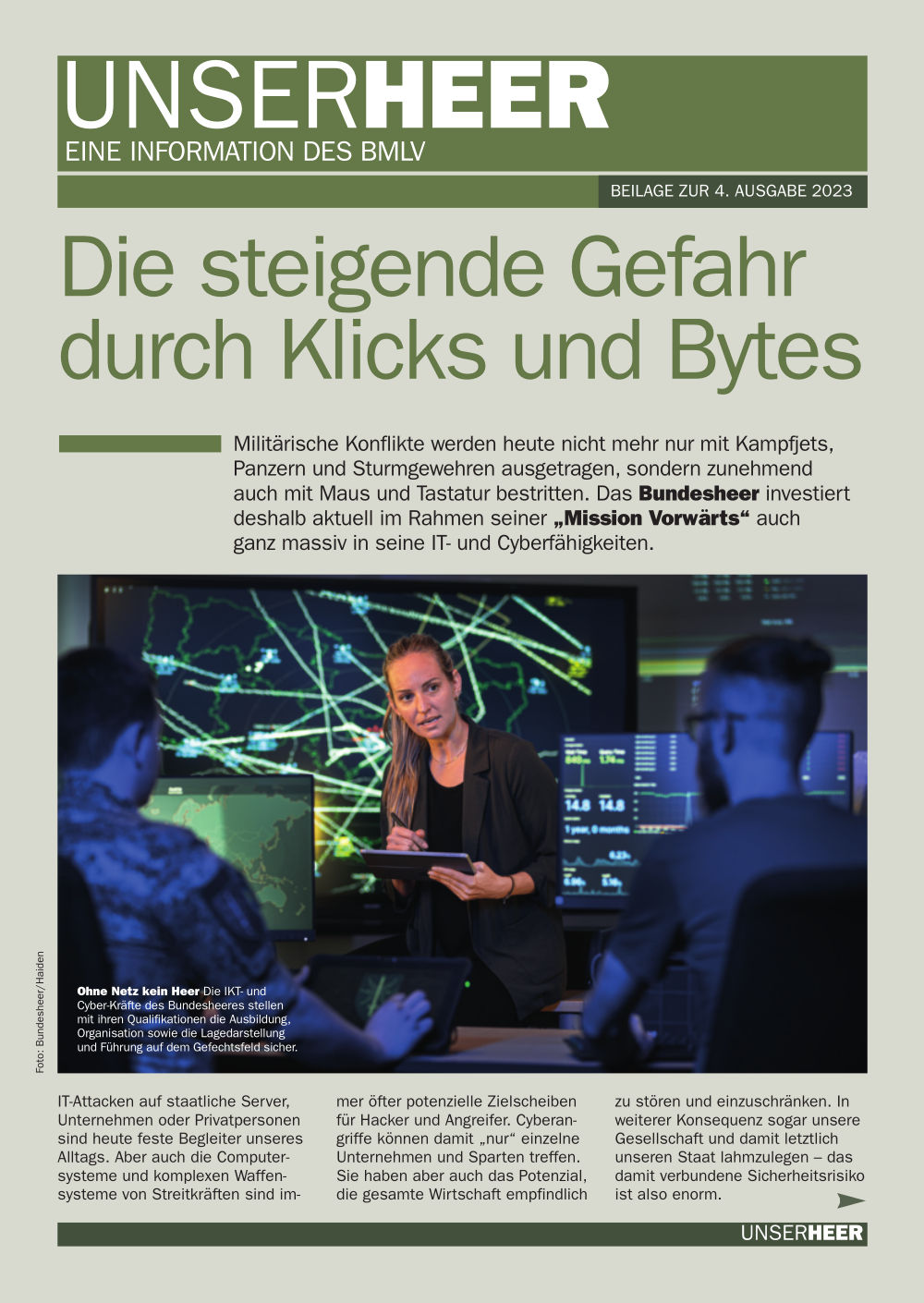 NSER HEER - Ausgabe 4/2023 - Titelblatt