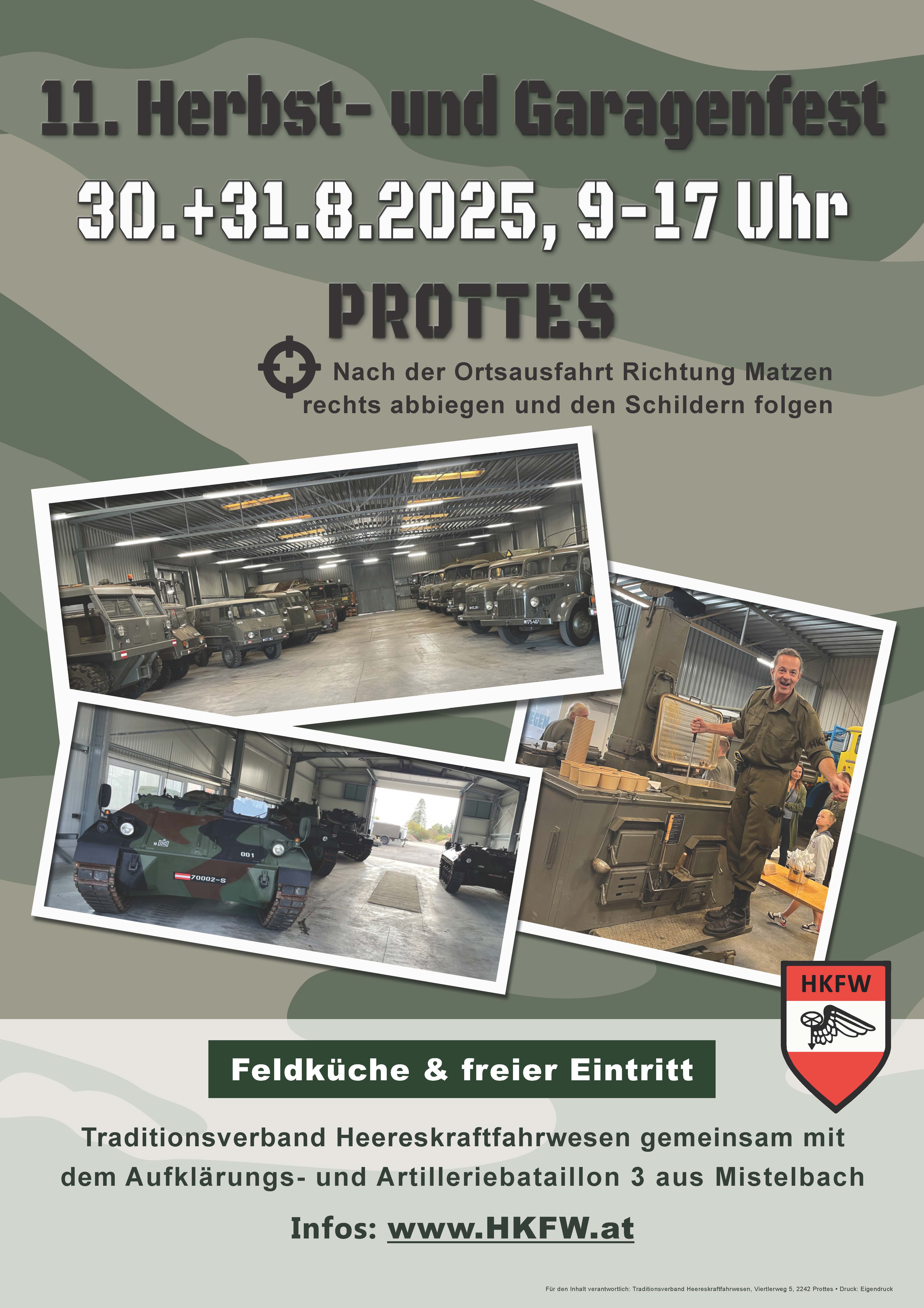 On August 30/31 we again open our Workshops