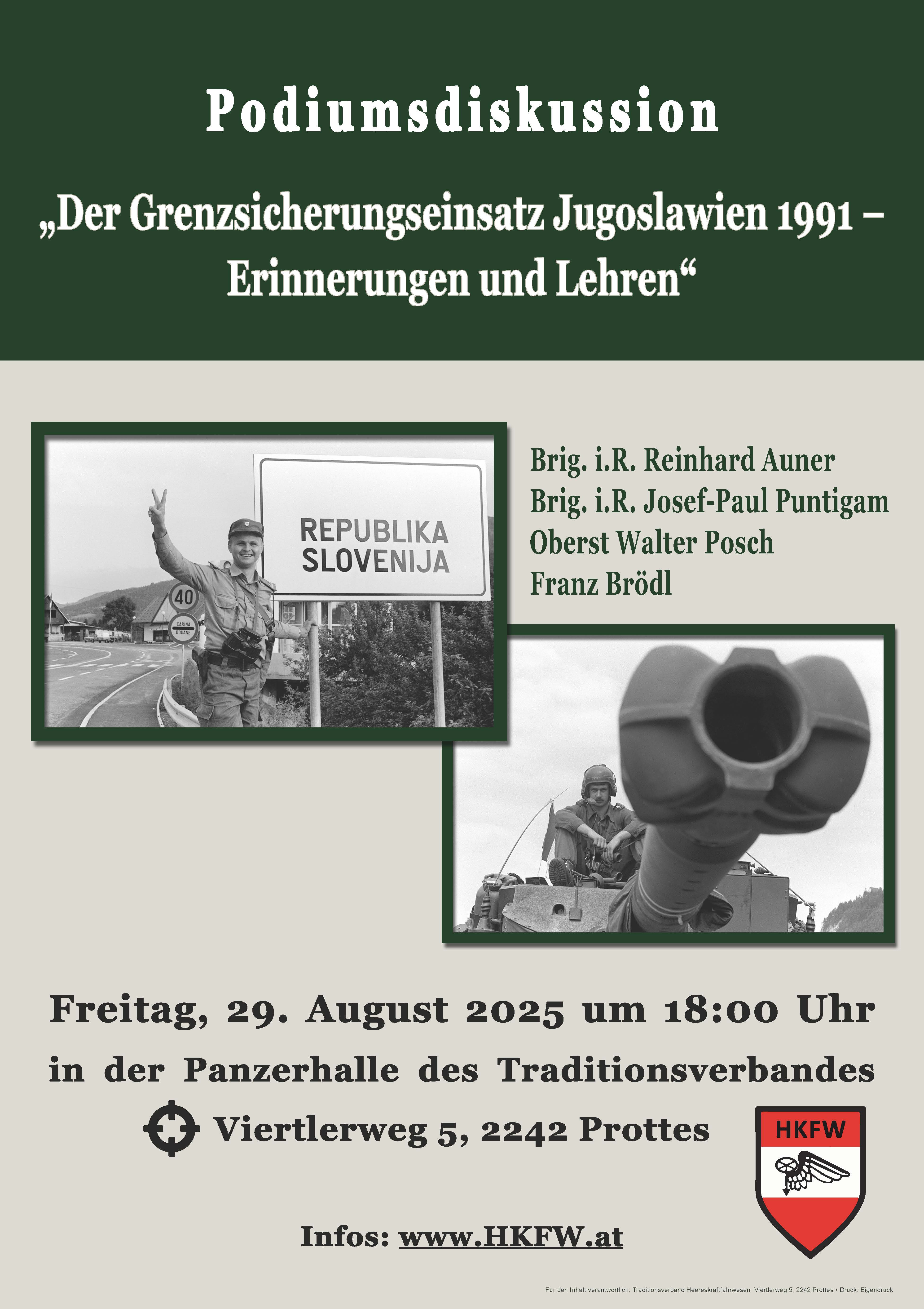 Der Grenzsicherungseinsatz Jugoslawien 1991 - Erfahrungen und Lehren