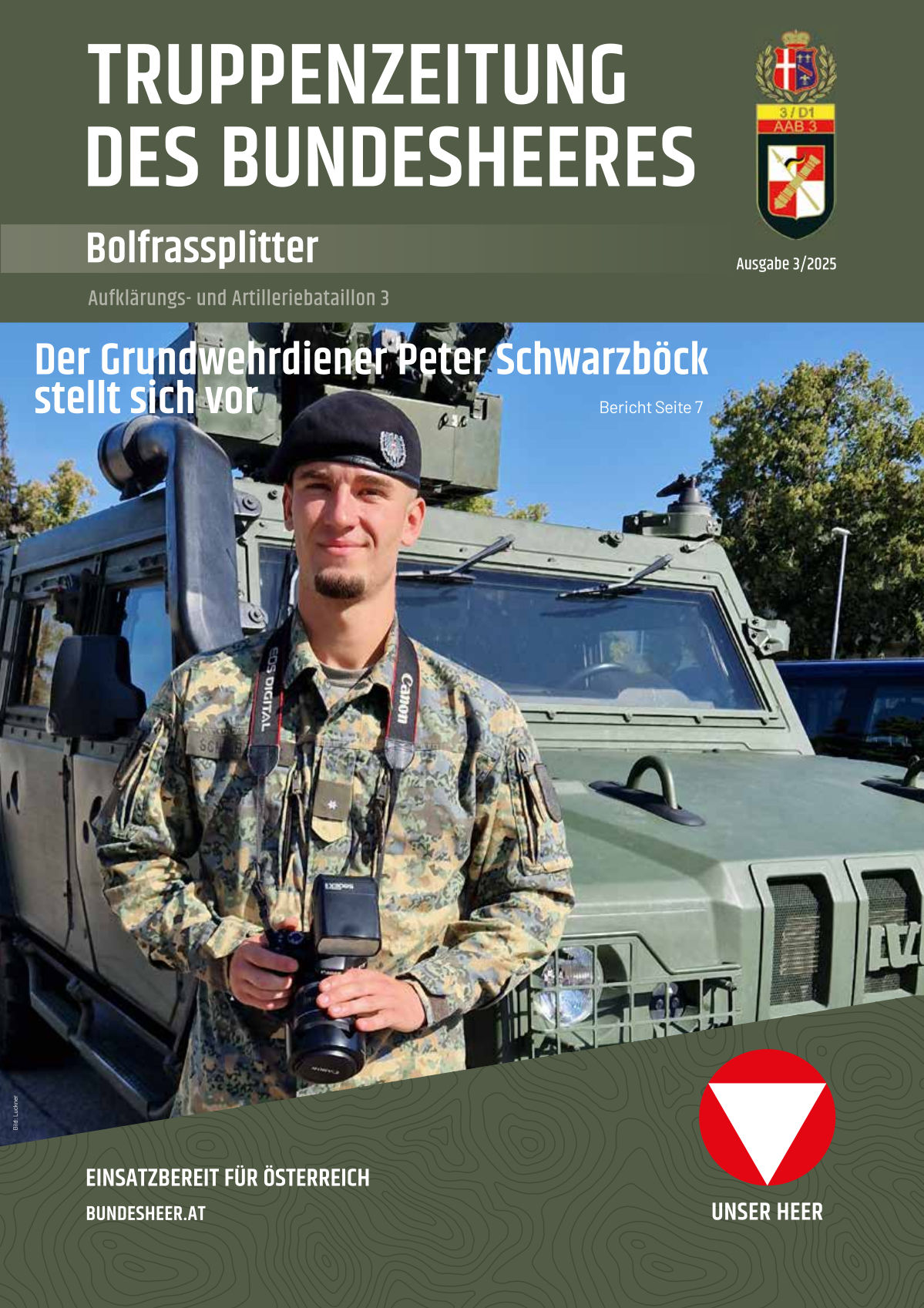 BOLFRAS SPLITTER - Ausgabe 3/2025 - Titelblatt