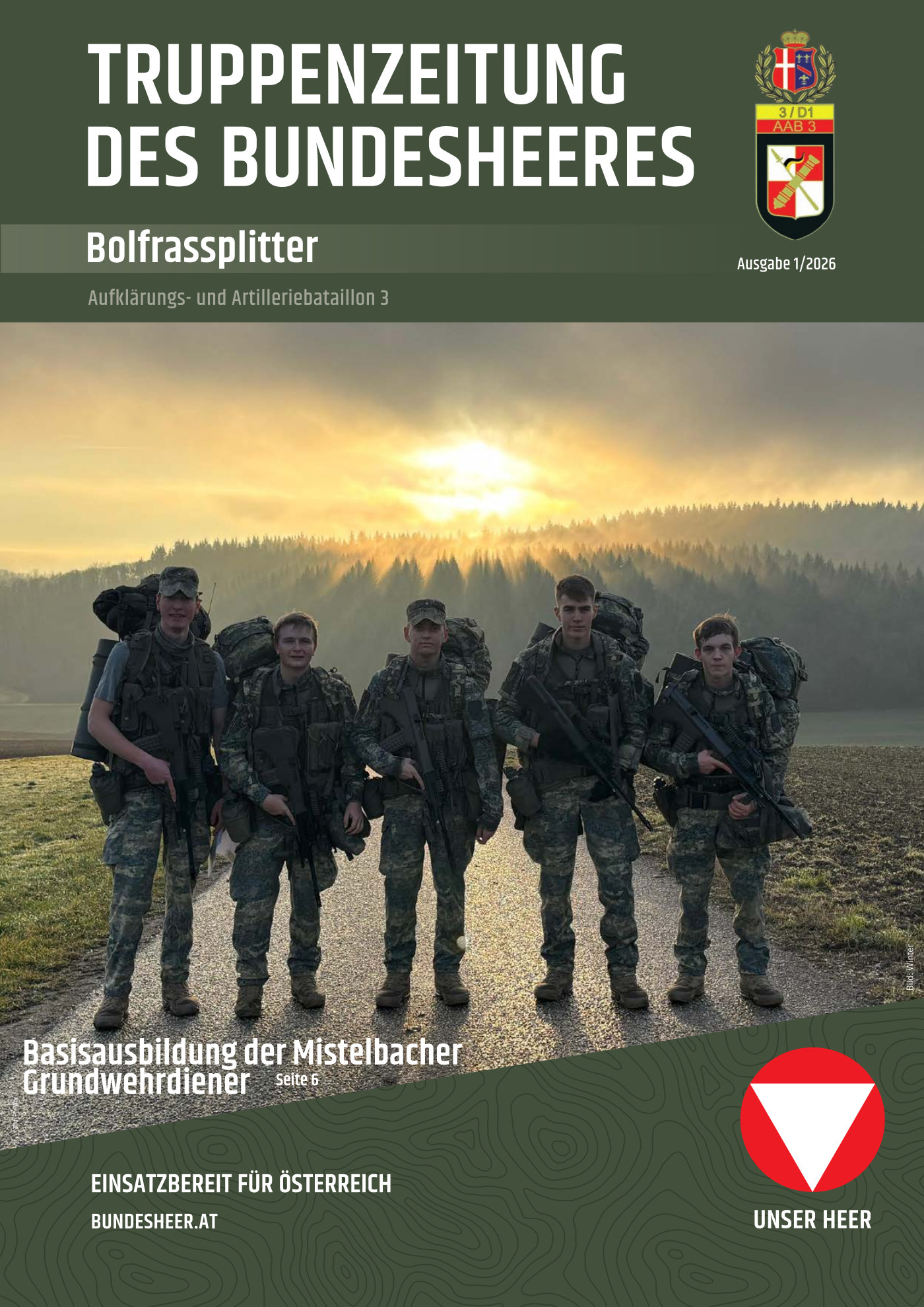 BOLFRAS SPLITTER - Ausgabe 1/2026 - Titelblatt
